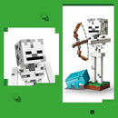 Lego Minecraft Skeleton Figure with Diamond Helmet and Bow
