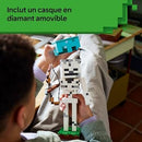 Lego Minecraft Skeleton Figure with Diamond Helmet and Bow