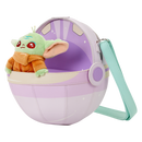 Grogu in pod  from the mandalorian loungefly brossbody bag