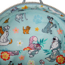 Disney dogs loungefly faux denim mini backpack