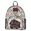 Stranger things newspaper demorgogon Club loungefly mini backpack in stock