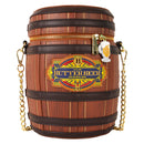 Harry potter Butterbeer barrell loungefly crossbody bag.